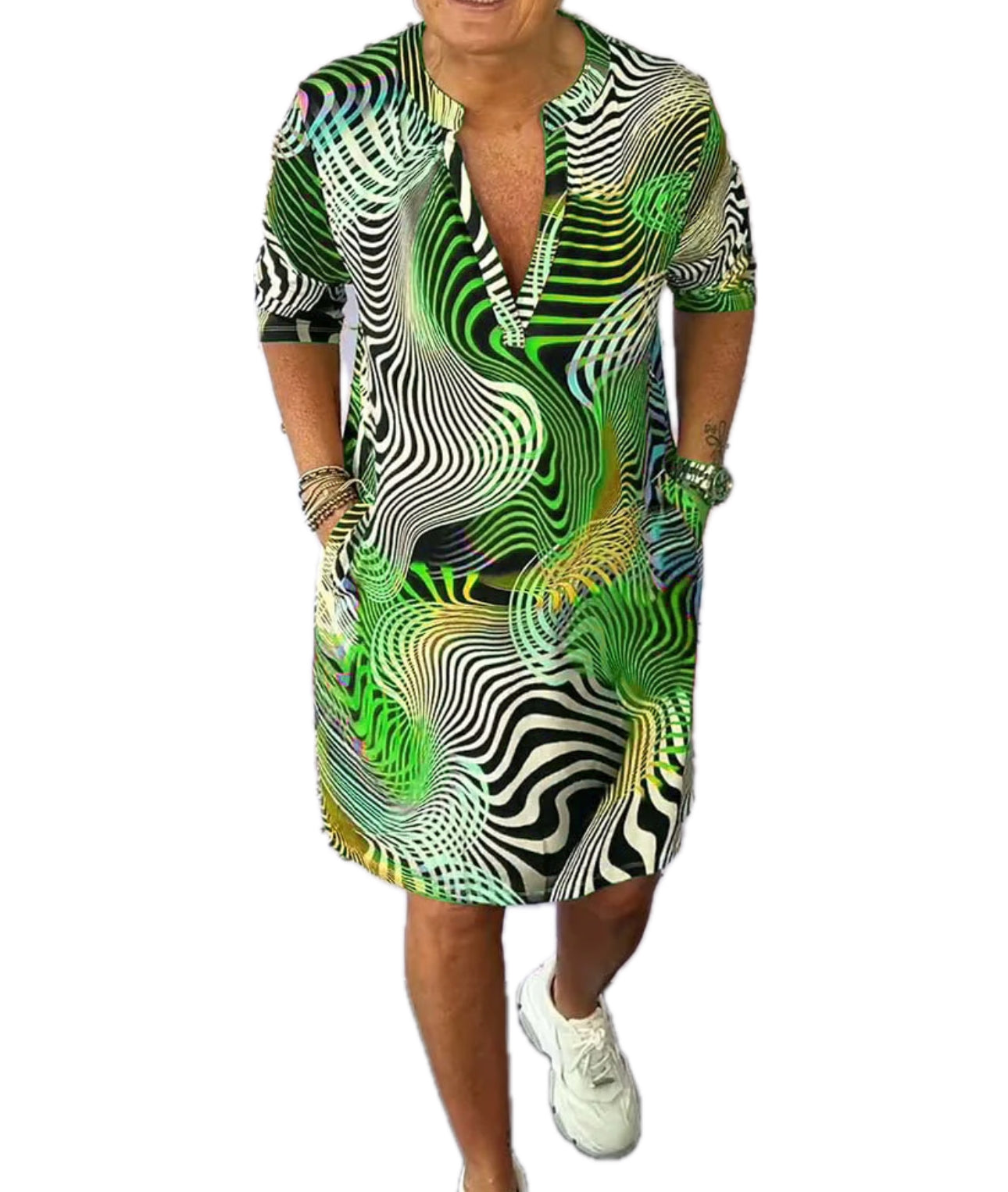 KARINA | ROBE À MOTIFS COLORÉS
