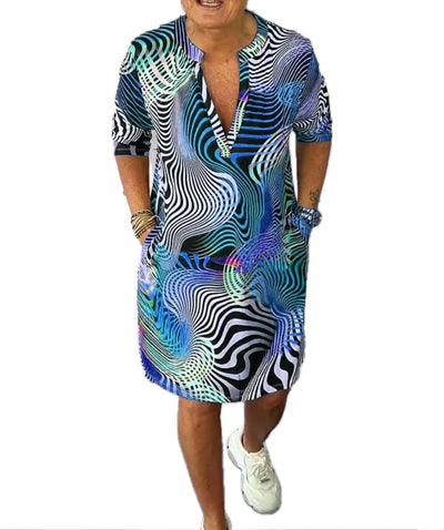 KARINA | ROBE À MOTIFS COLORÉS