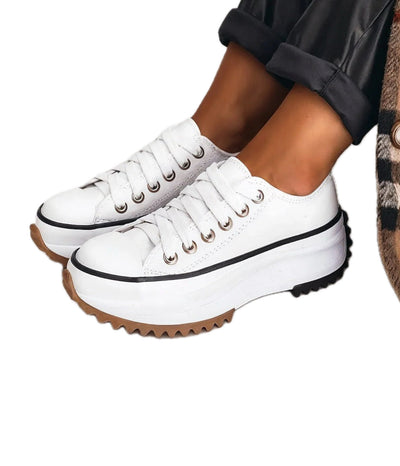CARLA | Baskets orthopédiques à plateforme en cuir