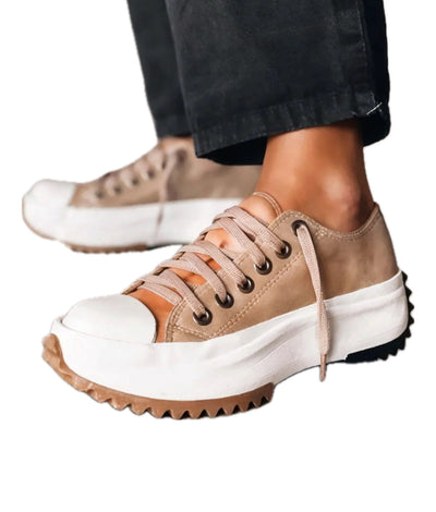 CARLA | Baskets orthopédiques à plateforme en cuir