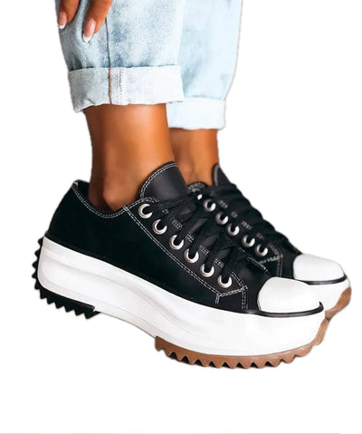 CARLA | Baskets orthopédiques à plateforme en cuir