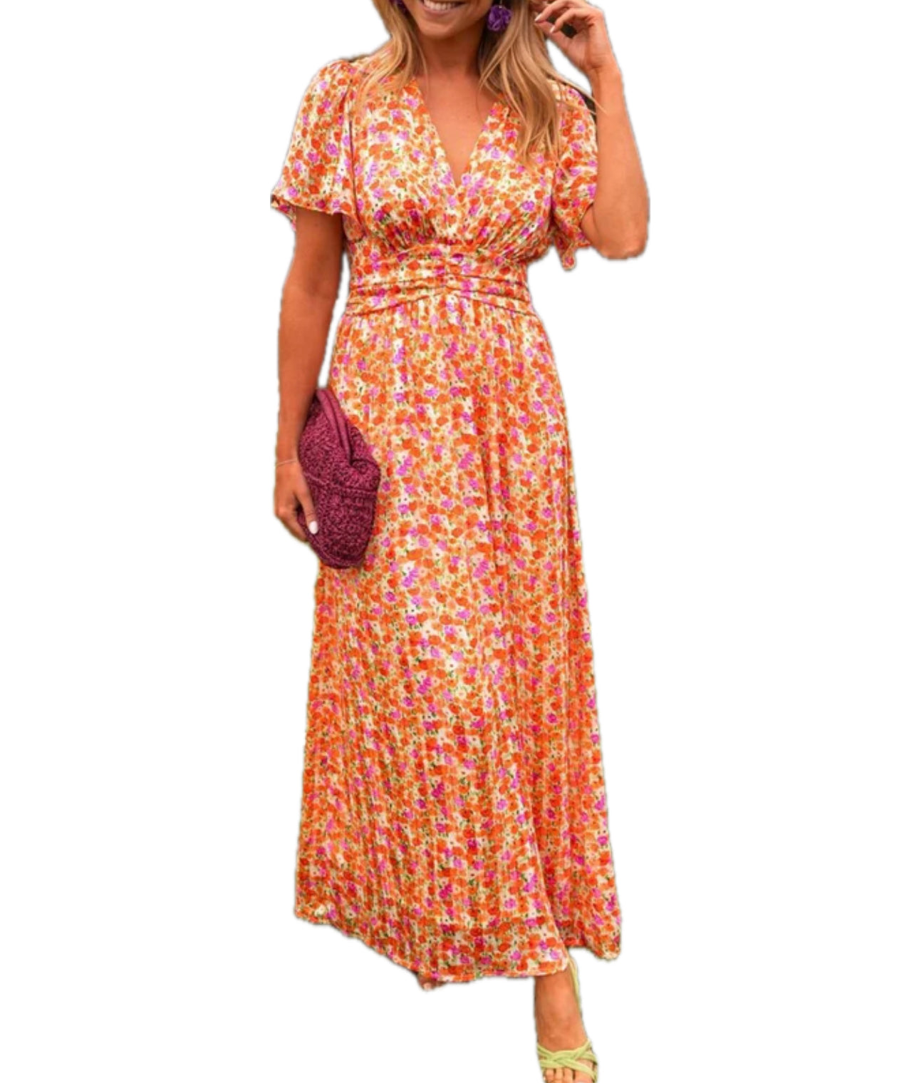 RUTH | Robe longue à décolleté en V
