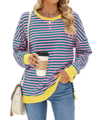 MARIE | Pull rayé décontracté