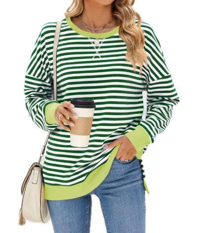 MARIE | Pull rayé décontracté