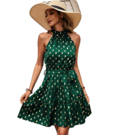 GINA | Robe évasée à pois