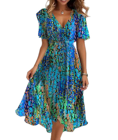 CLARA | Robe Mini à Manches Courtes