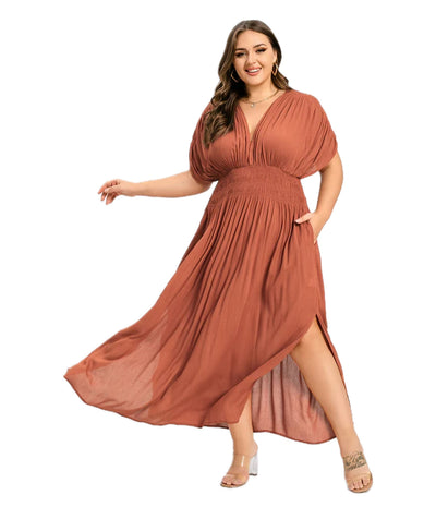 ANETTE | Robe longue à col en V