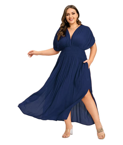 ANETTE | Robe longue à col en V