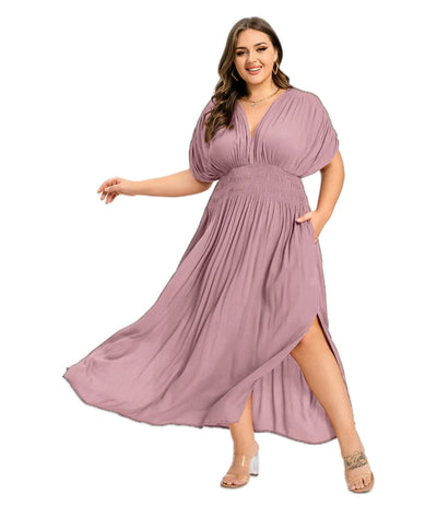 ANETTE | Robe longue à col en V