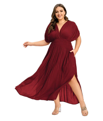 ANETTE | Robe longue à col en V