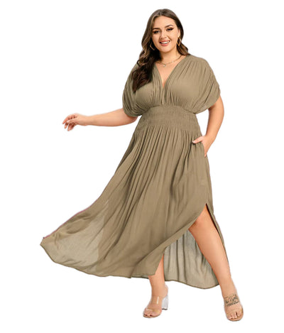 ANETTE | Robe longue à col en V