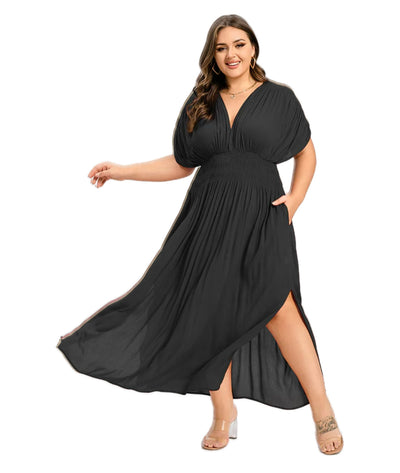 ANETTE | Robe longue à col en V