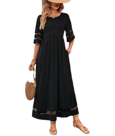 LEXI | Robe longue en mousseline