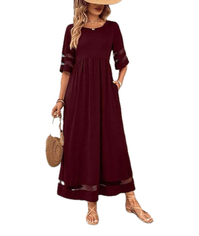 LEXI | Robe longue en mousseline