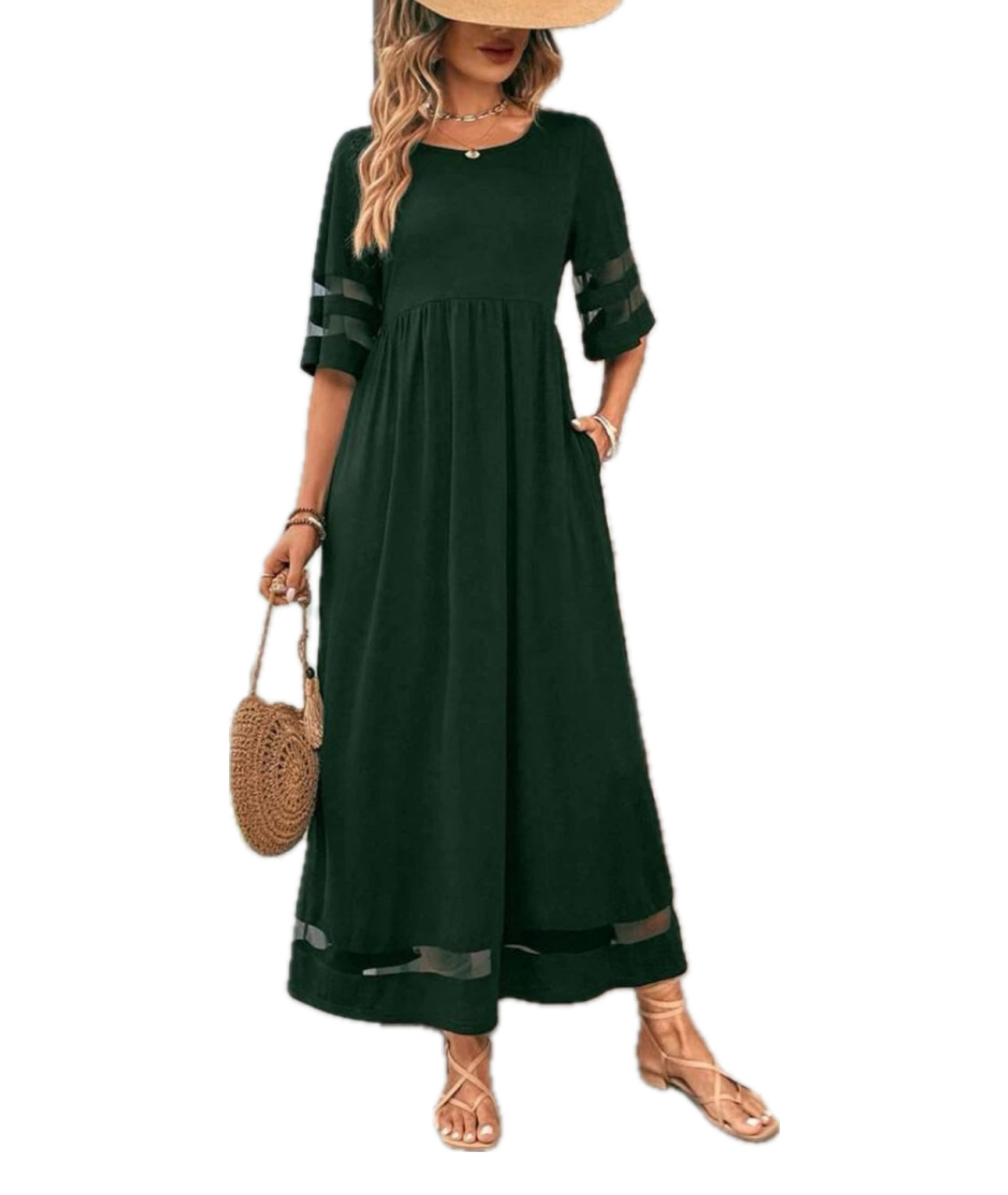 LEXI | Robe longue en mousseline