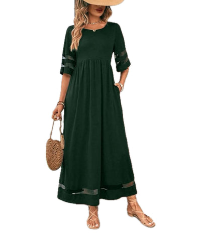 LEXI | Robe longue en mousseline