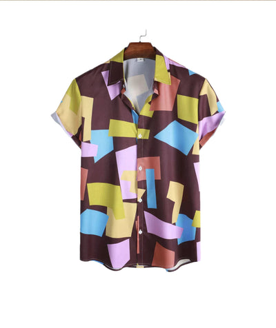 MATT | Chemise boutonnée géométrique