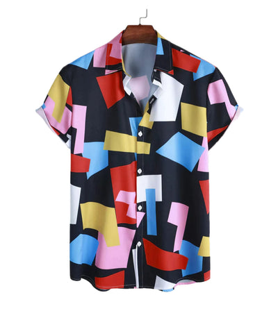 MATT | Chemise boutonnée géométrique