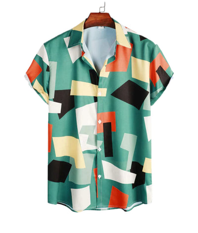 MATT | Chemise boutonnée géométrique