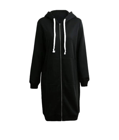 ALDA | Sweat à capuche long zippé