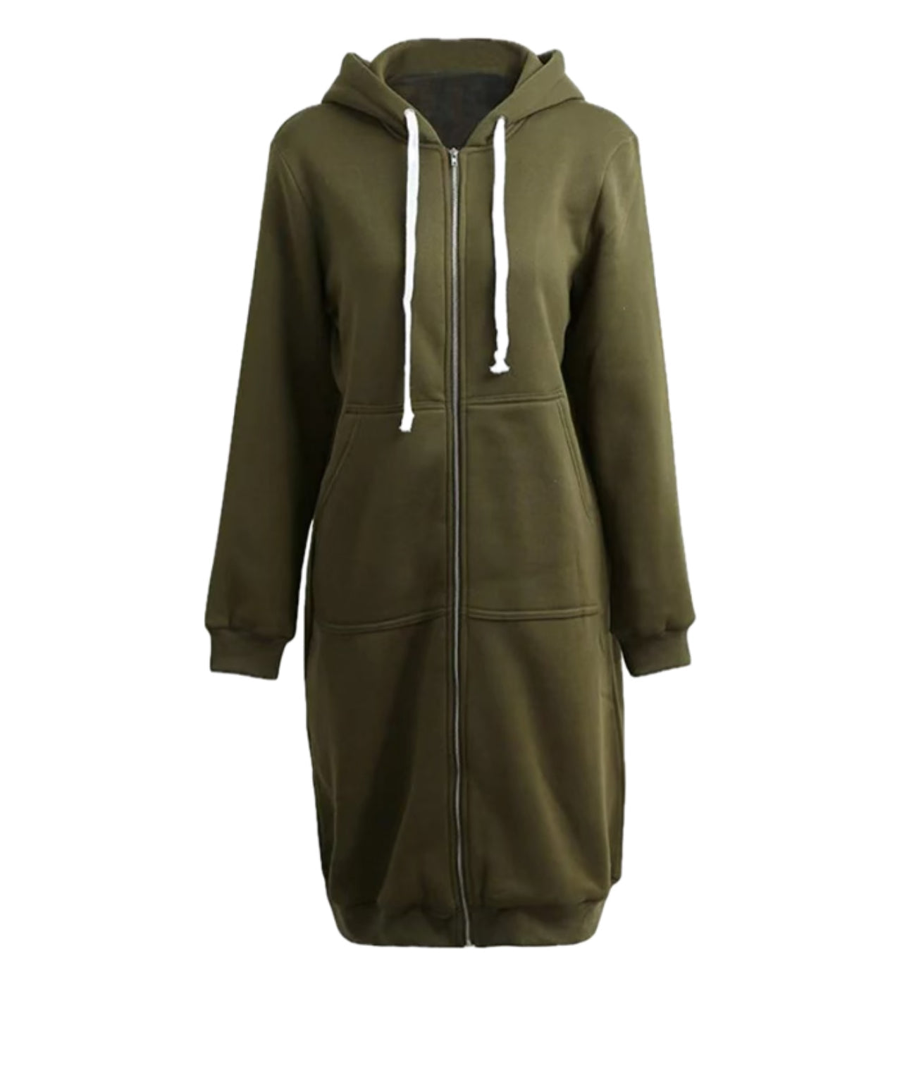 ALDA | Sweat à capuche long zippé