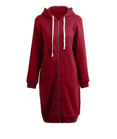 ALDA | Sweat à capuche long zippé