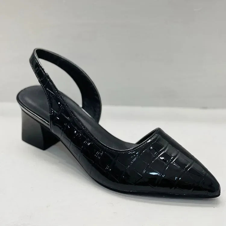 King - Escarpins orthopédiques en croco pour femmes