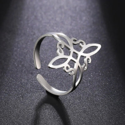 Bague de protection Amulette Nœud Croisé - Une bague unique