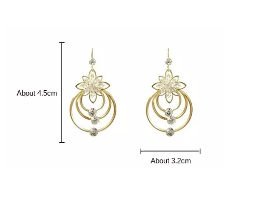 Ella - Des boucles d'oreilles en or de luxe pour un look saisissant
