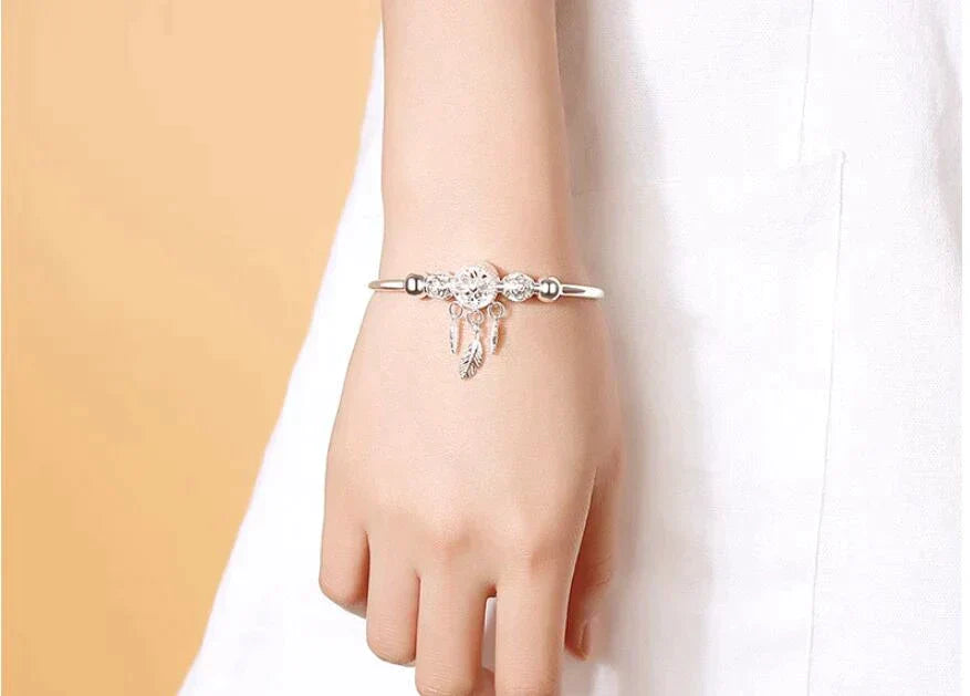 Hanna - Silver Dreamcatcher Bracelet