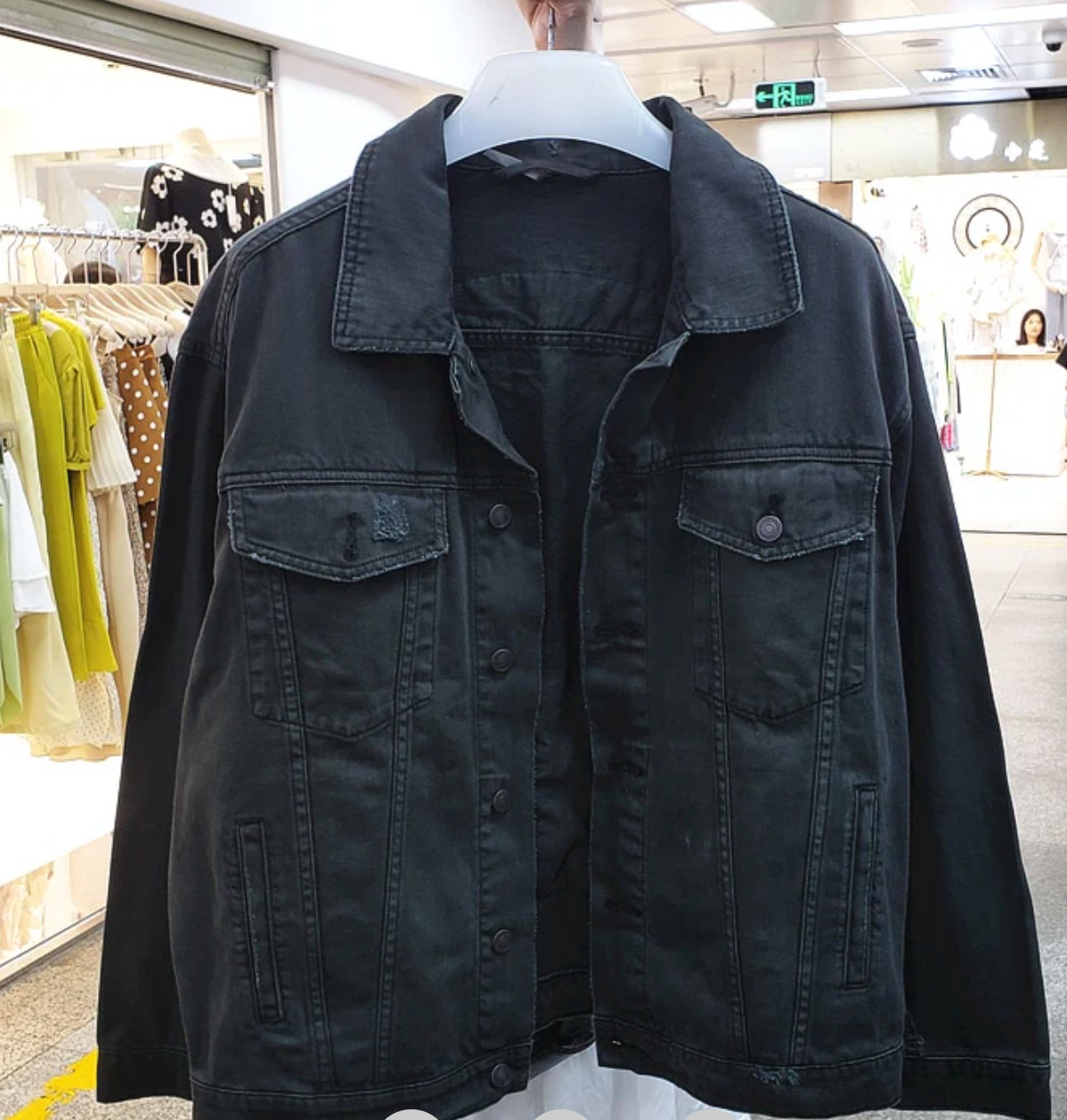 Veste en Jean Femme Design Floral Élégant Denim Polyvalent