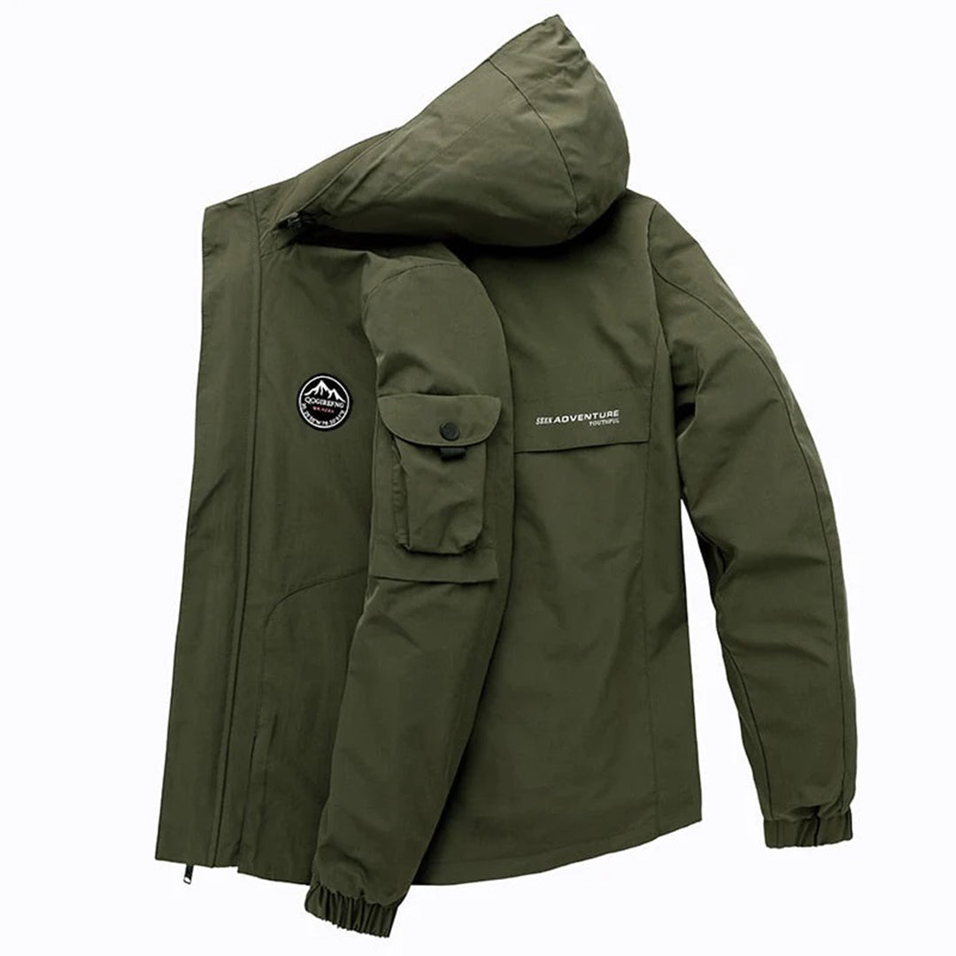 Jack - Veste bombardier à capuche durable et imperméable pour hommes
