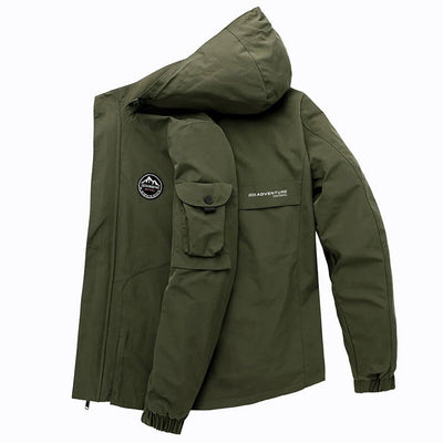 Jack - Veste bombardier à capuche durable et imperméable pour hommes