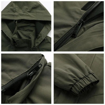Jack - Veste bombardier à capuche durable et imperméable pour hommes