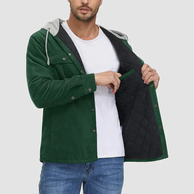Gideon - Veste doublée matelassée avec capuche