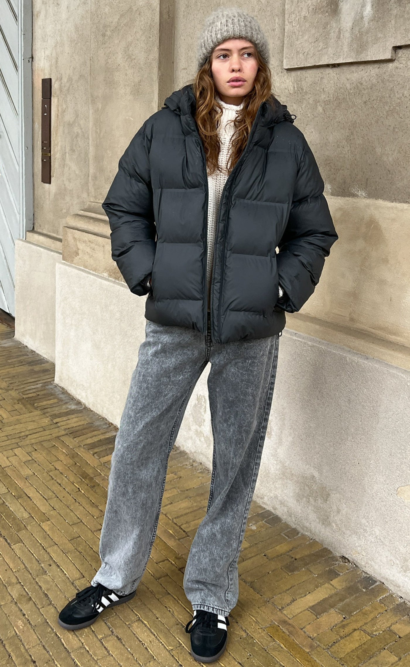 Veste Hiver Femme Chic Polyester Laine