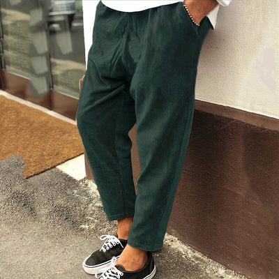 Angelo - Pantalon confortable en velours côtelé pour hommes