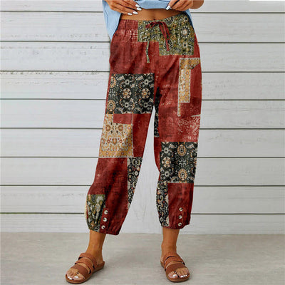 Zenobia | Pantalon large imprimé Millésimé pour femmes