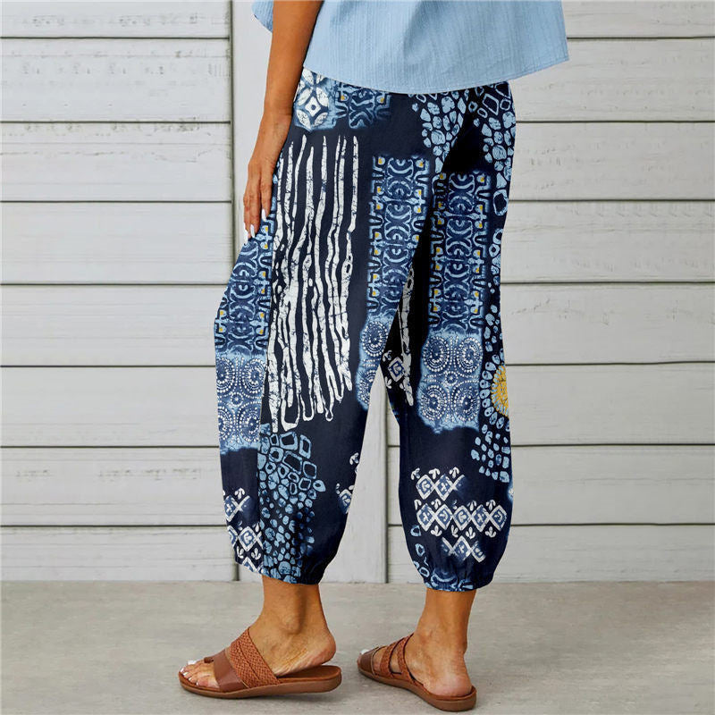 Zenobia | Pantalon large imprimé Millésimé pour femmes