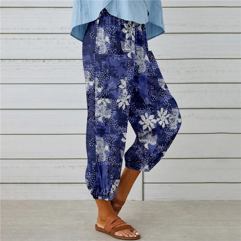 Zenobia | Pantalon large imprimé Millésimé pour femmes