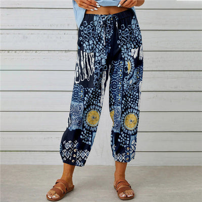 Zenobia | Pantalon large imprimé Millésimé pour femmes
