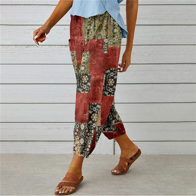 Zenobia | Pantalon large imprimé Millésimé pour femmes