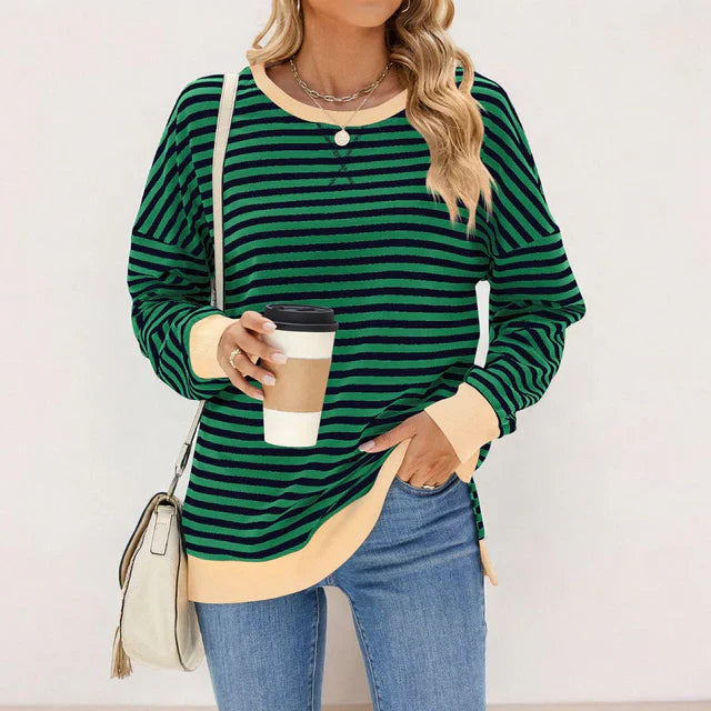 MARIE | Pull rayé décontracté