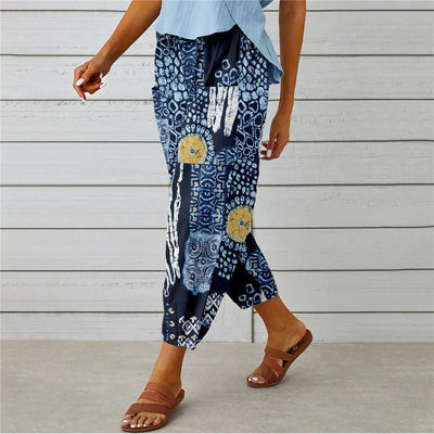 Zenobia | Pantalon large imprimé Millésimé pour femmes