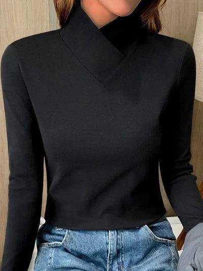 STAZIA | Pull élégant à col roulé haut