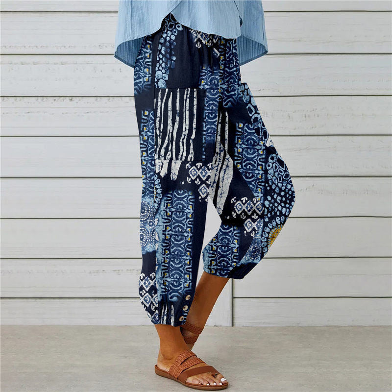 Zenobia | Pantalon large imprimé Millésimé pour femmes