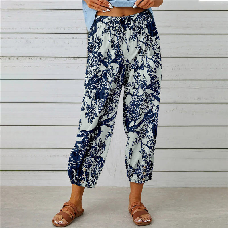 Zenobia | Pantalon large imprimé Millésimé pour femmes