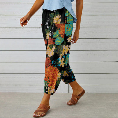Zenobia | Pantalon large imprimé Millésimé pour femmes