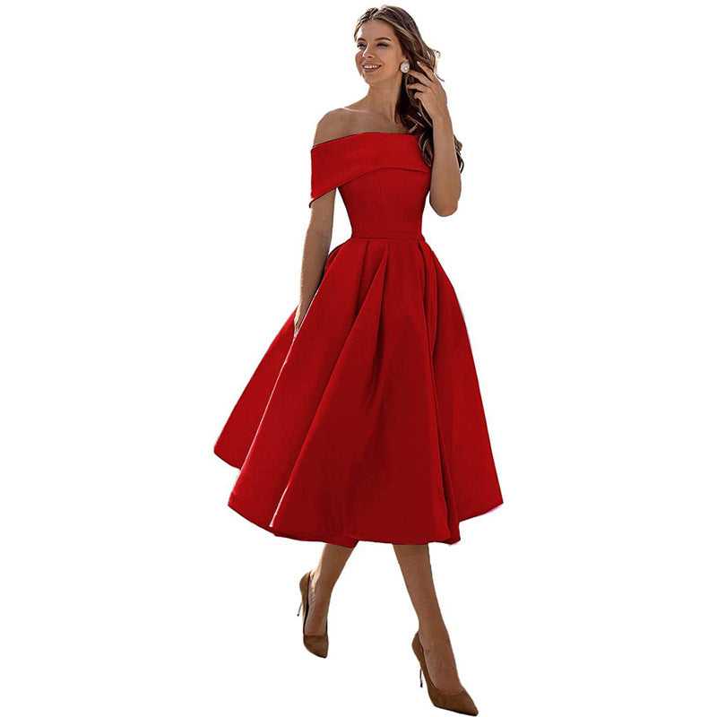Marguerite - Elégante robe de fête en satin