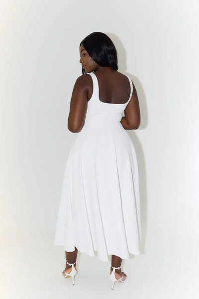 Shay - Robe taille haute avec découpe carrée